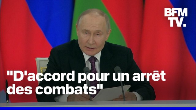 Ukraine: Vladimir Poutine en faveur d'une trêve mais avec quelques réserves