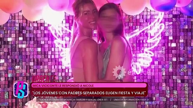 La despiadada reacción de Mica Viciconte frente al cumpleaños de 15 de Allegra Cubero