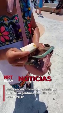 Una vendedora en Yucatán fue estafada por turistas argentinos que le pagaron $1,100 pesos argentinos por tres blusas, haciéndole creer que tenían el mismo valor que el peso mexicano.