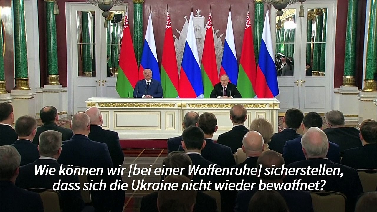 Putin: 'Waffenruhe wirft ernste Fragen auf'