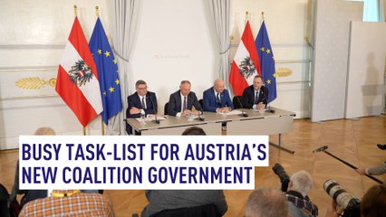 Tasklist for Austria's new coalition government: tackle migration, cut the budget, but boost the defense