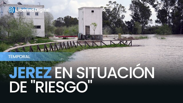 Gobierno andaluz alerta sobre el riesgo de crecidas del río Guadalete en Jerez por lluvias