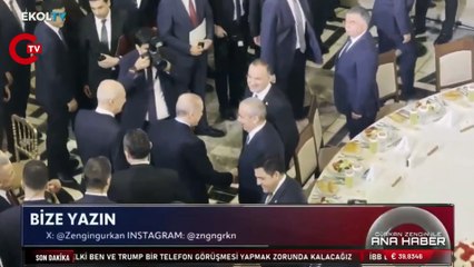 Erdoğan'dan İmralı heyeti ile 'ilk temas': Tokalaştı, sohbet etti!
