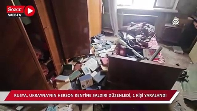 Rusya, Ukrayna'nın Herson kentine saldırı düzenledi, 1 kişi yaralandı