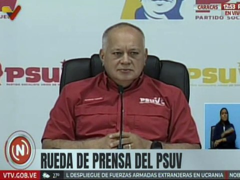 Sec. Gral. del PSUV Cabello afirmó que el GPP está unido para ir a las próximas elecciones