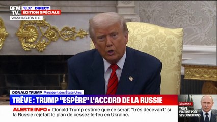 "Nous avons des bons signaux" de la Russie, estime Donald Trump