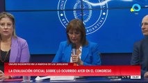 Patricia Bullrich: “Fue una marcha organizada por patotas, barras bravas, agrupaciones de izquierda violentas, sectores que buscan la desestabilización de nuestro gobierno”