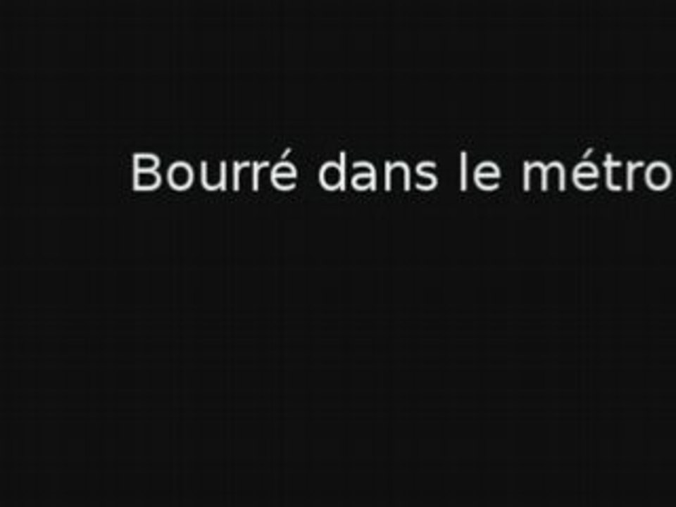 Bourré dans le métro