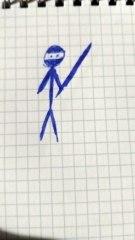 Ninja blu personaggi disegno