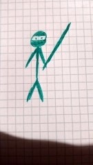 Ninja verde personaggi disegno