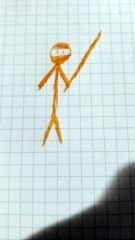 Ninja giallo personaggi disegno