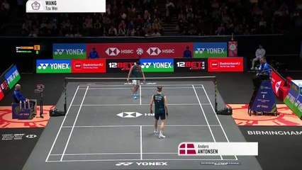 Le replay de Wang - Antonsen - Badminton - All England