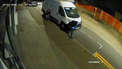 Van being stolen caught on CCTV