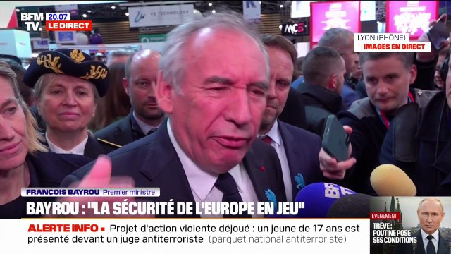 François Bayrou: Je voudrais qu'il y ait des ouvertures, mais je sais quelle est la responsabilité de Vladimir Poutine