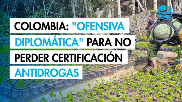 Colombia inicia ofensiva diplomática para no perder certificación antidrogas de Estados Unidos