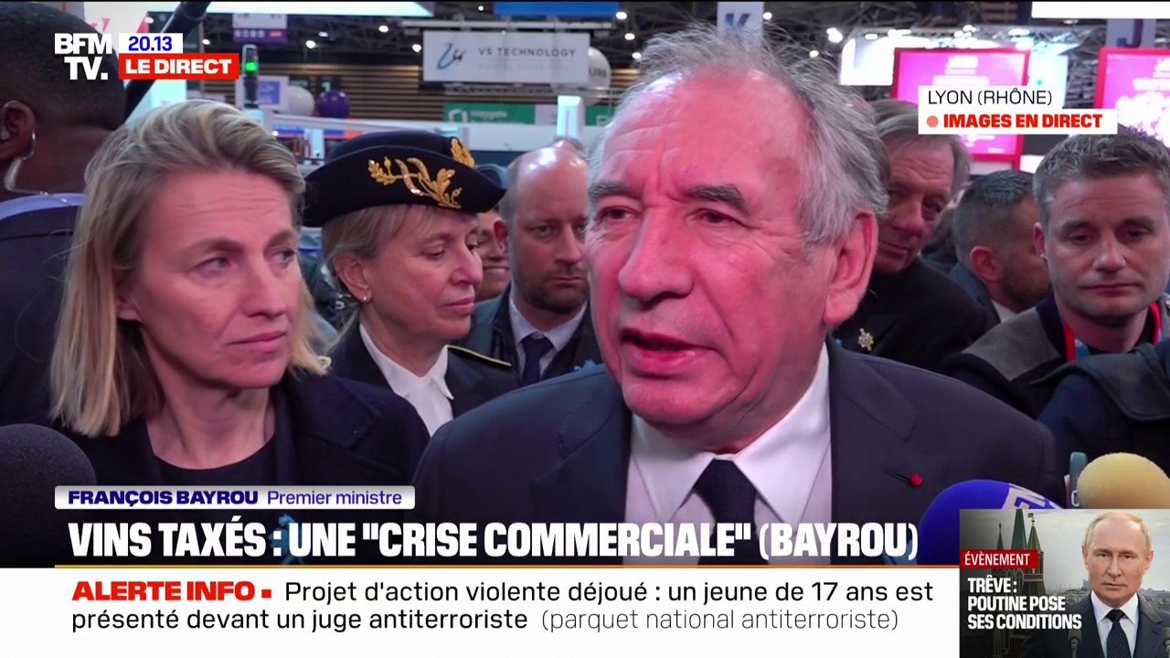 "On ne peut pas se laisser menacer", estime François Bayrou face aux menaces de Donald Trump sur l'application de droits de douane