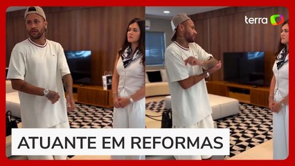 Neymar aparece em vídeo discutindo com arquiteta reformas no Santos: ‘Mudar essas duas banheiras’