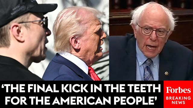 Bernie Sanders Slams Trump And Musk Over Cuts During Brutal Takedown Of GOP's CR