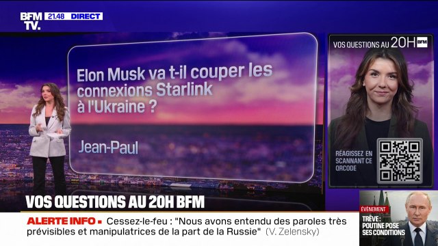 VOS QUESTIONS - Musk peut-il couper les connexions Starlink à l'Ukraine ?