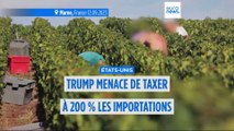Trump menace d'imposer des droits de douane de 200 % sur le champagne et les vins européens