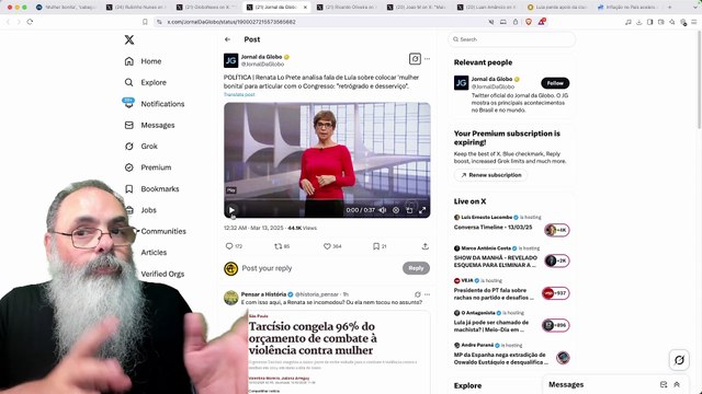 SEQUENCIA de LAMBANÇAS em FALAS do LULA faz com que JORNALISTAS da GLOBO PEÇAM: CALA a BOCA LULA