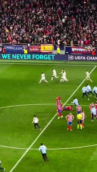 🔥La qualification du Real face à l'Atlético vu du stade !! 🔥🔥 #realmadrid #shorts #championsleague
