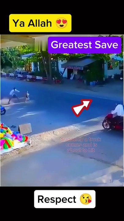 Hero's Greatest Save 😍 Allah's Miracle 🙏 #Allah #Shorts #Respect