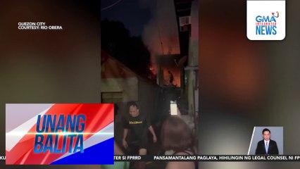 Bahay, nasunog matapos sumabog ang LPG gasulette; mag-asawang nagluluto, sugatan | Unang Balita