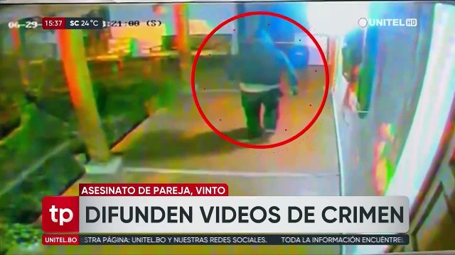 Difunden nuevas imágenes del asesinato de una pareja de empresarios en Vinto