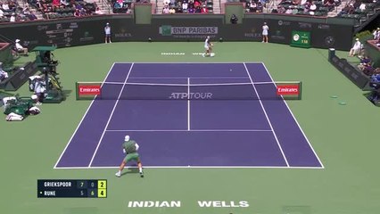 Indian Wells - Rune vient à bout de Griekspoor
