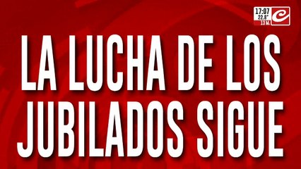 Tras la represión en el Congreso la lucha de los jubilados continúa