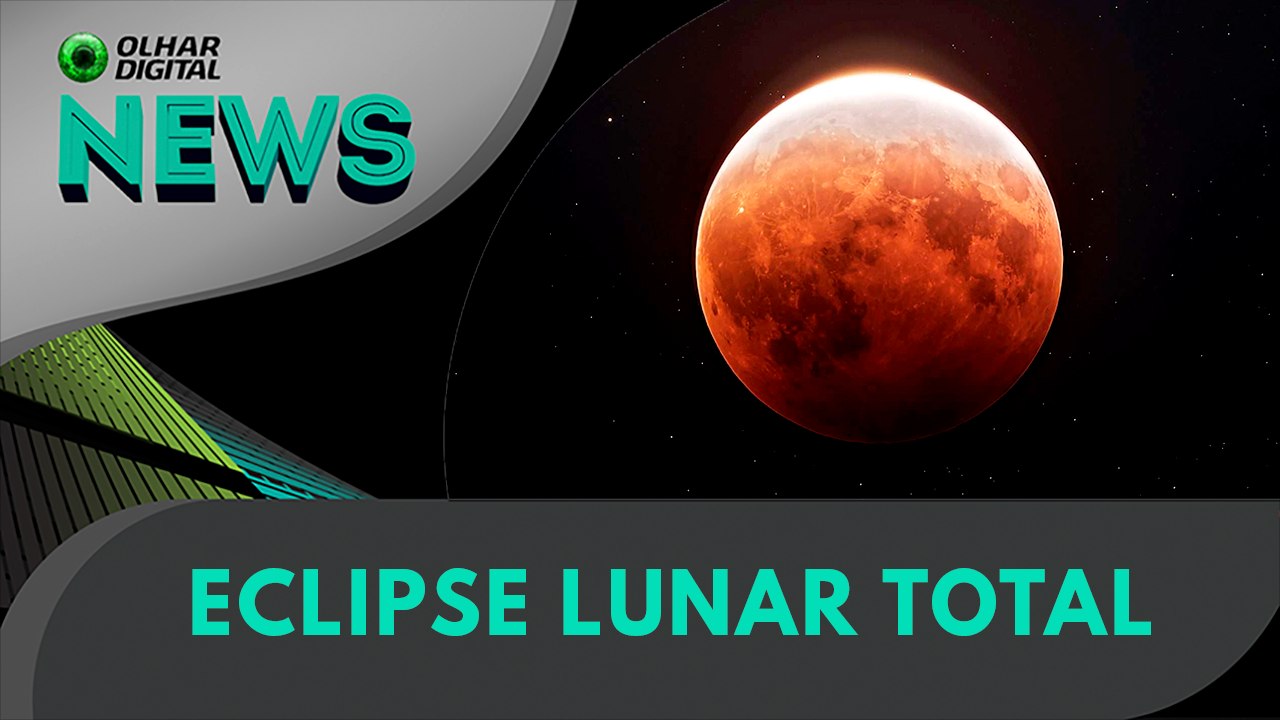 Noite de eclipse lunar total no Brasil! | 13/03/2025 | #OlharDigital