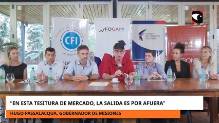 El gobernador Passalacqua respaldó a los yerbateros, propuso la exportación como salida a la crisis y destacó el apoyo del CFI