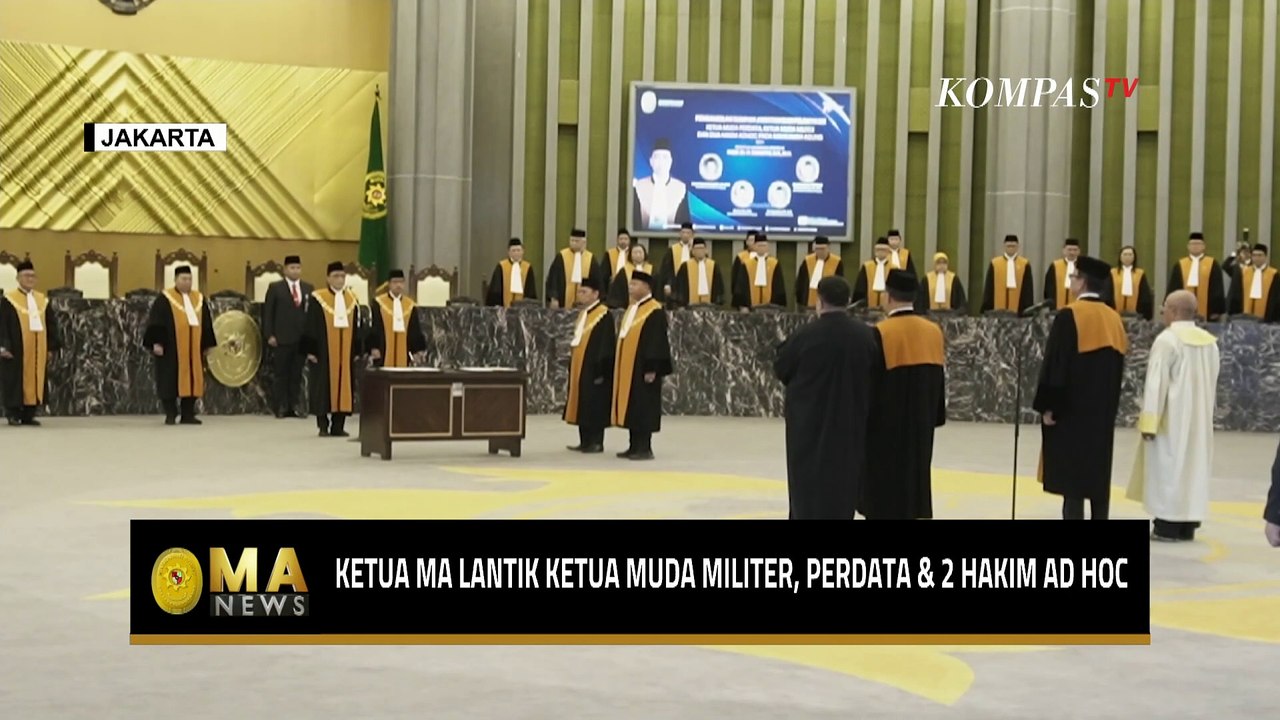Momen Pelantikan Ketua Muda Militer, Perdata, hingga 2 Hakim AD HOC - MA NEWS