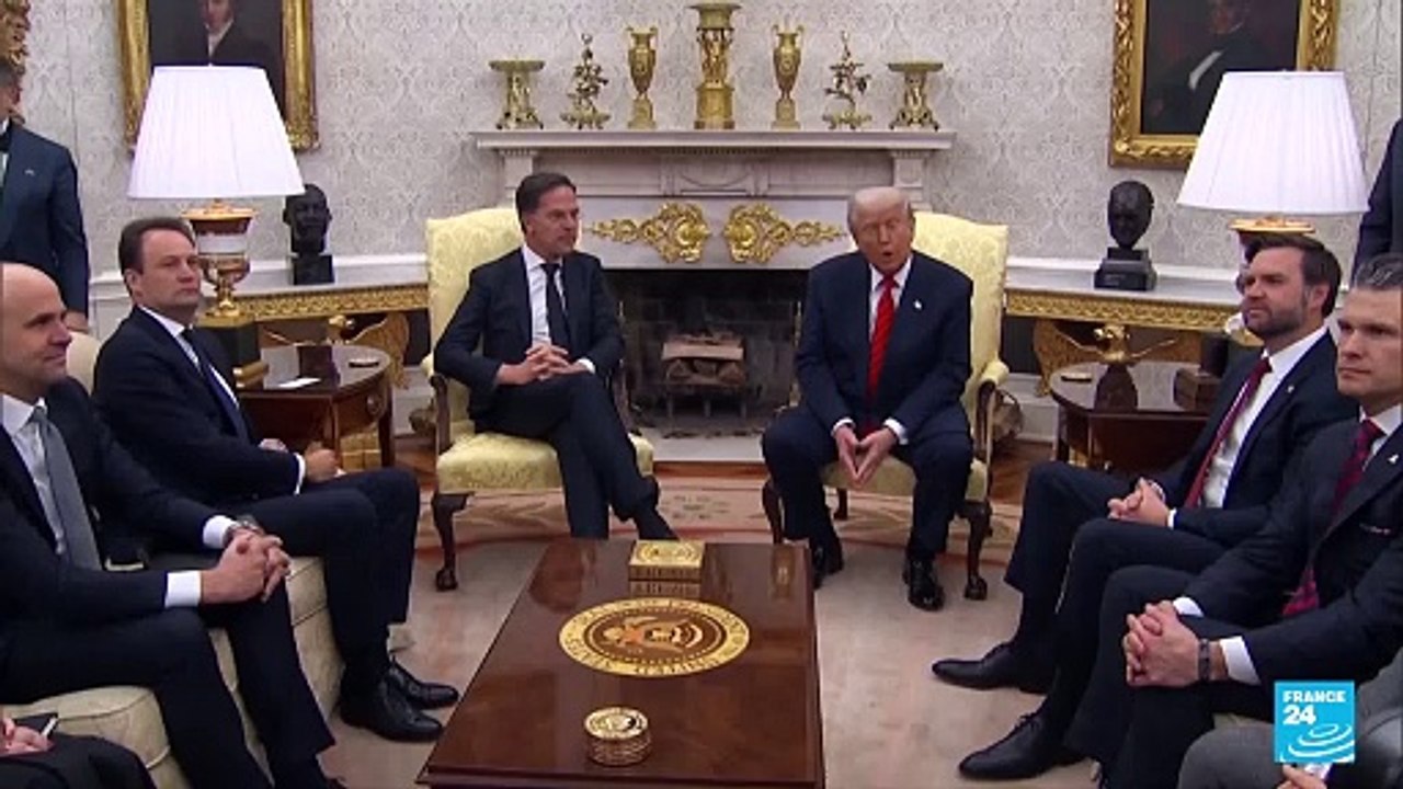 Los jefes de la Casa Blanca y la OTAN reunidos