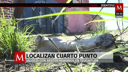 Autoridades localizan un cuarto punto con restos humanos dentro del rancho Izaguirre en Teuchitlán