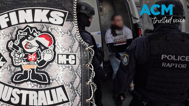 Newcastle bikie crime: 'High ranking' Finks OMCG members arrested over alleged break-in