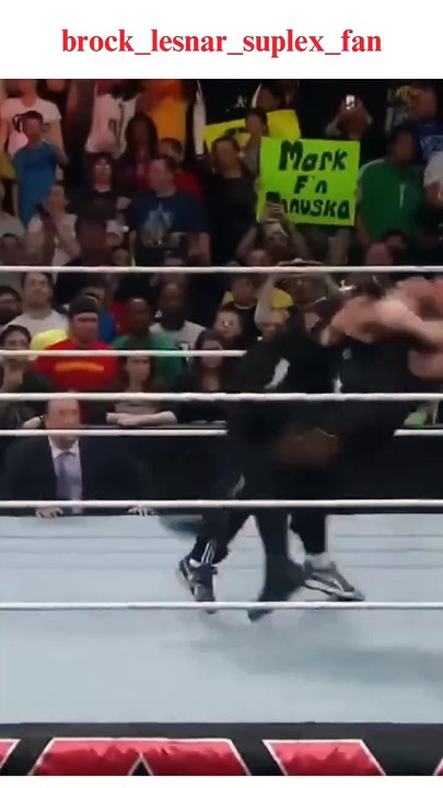 Brock Lesnar attacking Undertaker before WrestleMania