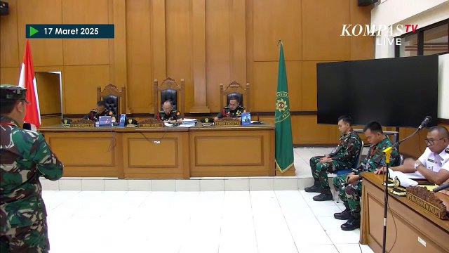 [FULL] Menangis, Begini Penyesalan Para Terdakwa TNI AL di Sidang Pledoi Kasus Penembakan Bos Rental