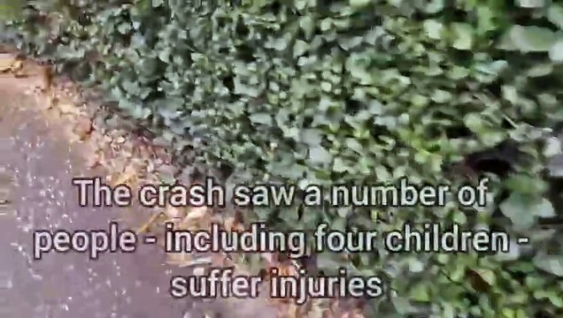 Scene of a crash near Peterborough city centre