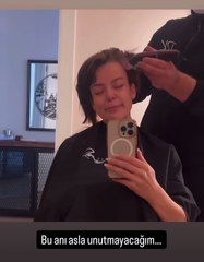 Kanser tedavisi gören Nursel Ergin saçlarıyla böyle vedalaştı