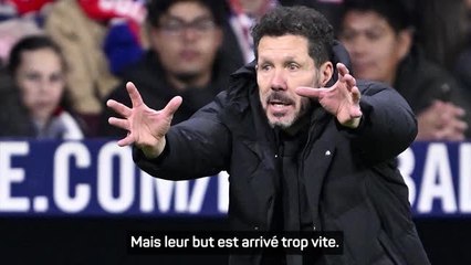 Atlético - Simeone : "J'ai été trop lent pour faire entrer Giménez"