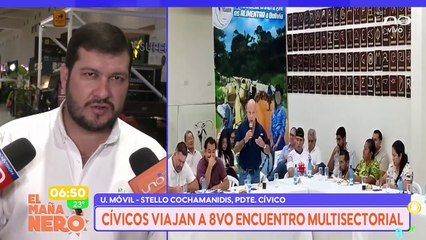 SCZ PRESIDENTE CÍVICO VIAJA PARA PARTICIPAR DEL ENCUENTRO MUTIPARTIDARIO