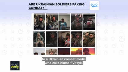 Why are online users claiming Ukrainian soldiers are staging combat?