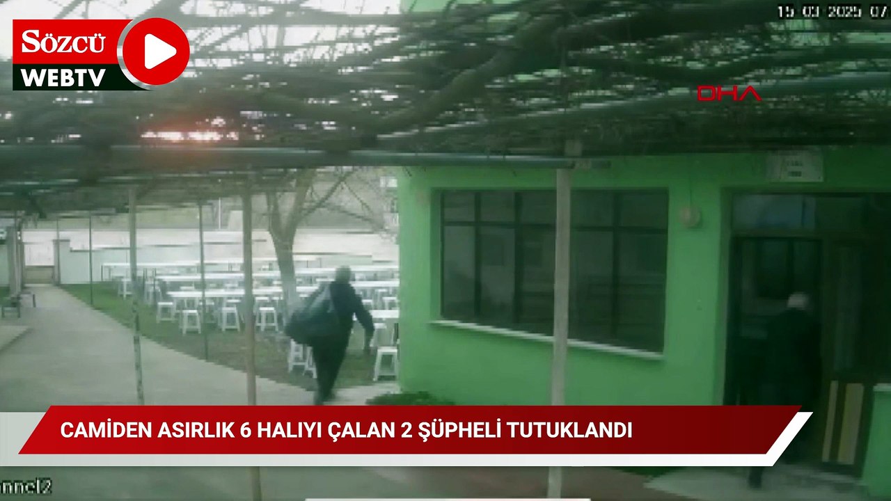 Camiden asırlık 6 halıyı çalan 2 şüpheli tutuklandı
