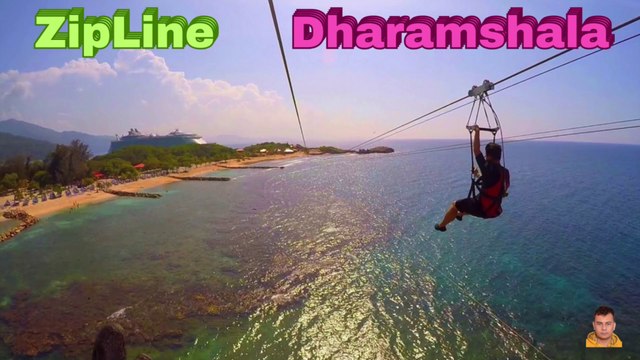 Zip Line In Bhagsu Waterfall ( Mcleodganj) || My First Experience 😉 || Himachal Pradesh || Zip Line