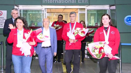 Avrupa şampiyonu milli atıcılar, yurda döndü