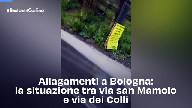 Allagamenti a Bologna: la situazione tra via san Mamolo e via dei Colli