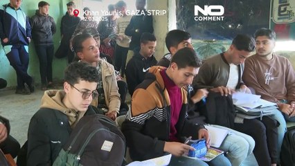 Palestinian children struggle to resume education in ruined schools