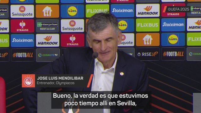 Rueda de prensa Mendilibar tras caer eliminado con Olympiakos | UEFA Europa League